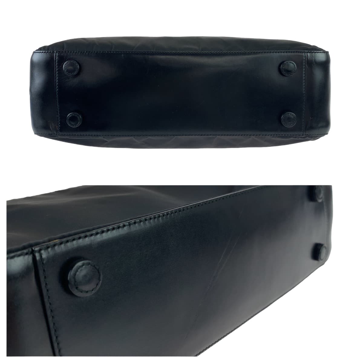 10634
PRADA プラダ テスート プラハンドル ブラック 黒 ナイロン / レザー ホーボー ショルダーバッグ ハンドバッグ  レディース