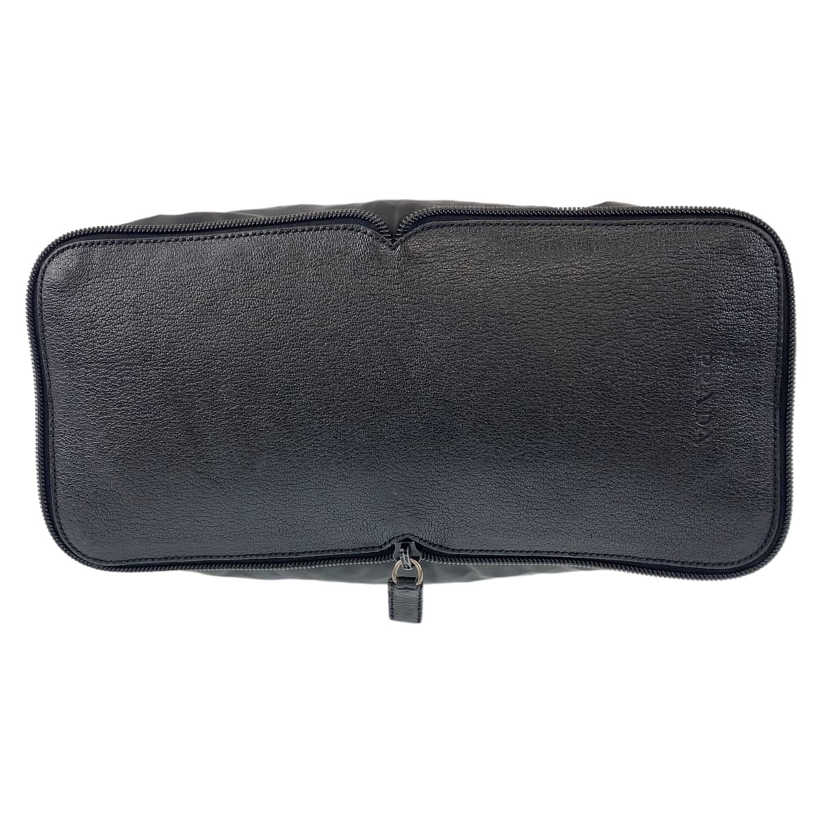 10637
 
PRADA Tessuto Triangle Logo Plate Unisex Black Silver Hardware Nylon/Leather Tote Bag Handbag Foldable Bag Women's