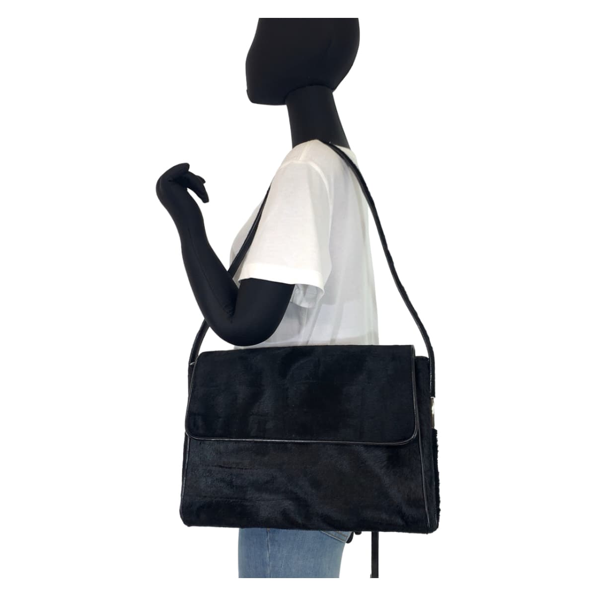 00639
GUCCI グッチ ヴィンテージ オールドグッチ ブラック ハラコ 001 1274 1757 ショルダーバッグ レディース ABP40