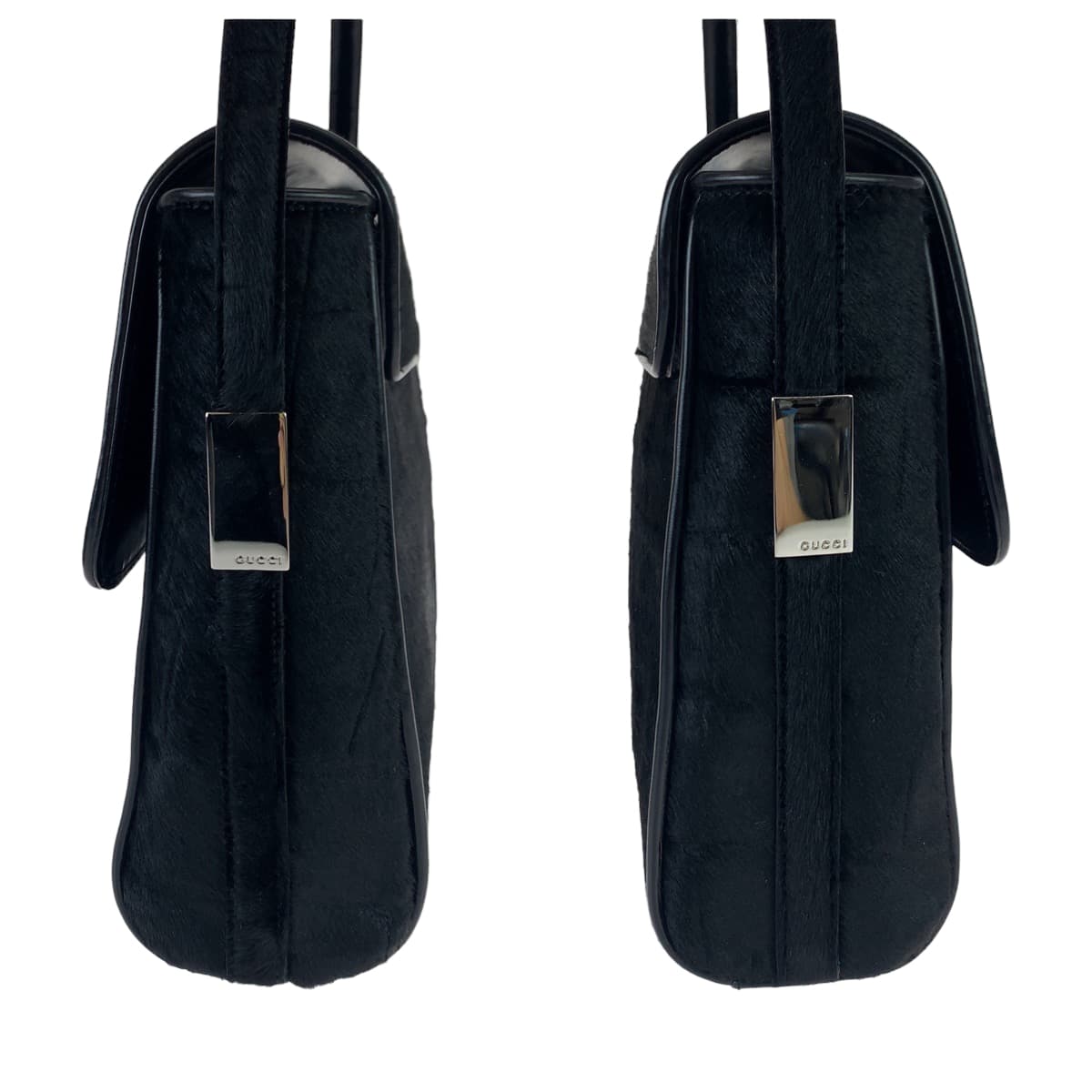 00639
GUCCI グッチ ヴィンテージ オールドグッチ ブラック ハラコ 001 1274 1757 ショルダーバッグ レディース ABP40