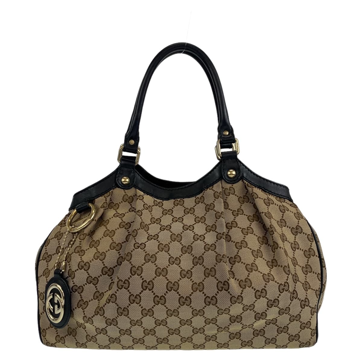 GUCCI グッチ スーキー ベージュ ブラウン 茶 ゴールド金具 GGキャンバス 211944 ショルダーバッグ 肩掛け  レディース