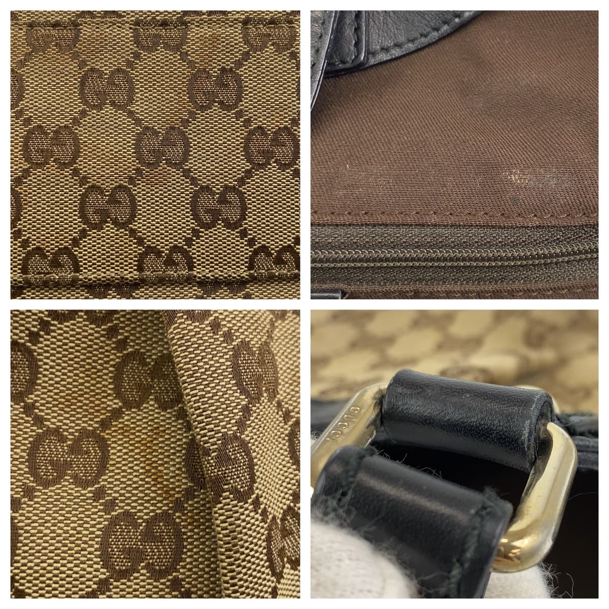 GUCCI グッチ スーキー ベージュ ブラウン 茶 ゴールド金具 GGキャンバス 211944 ショルダーバッグ 肩掛け  レディース