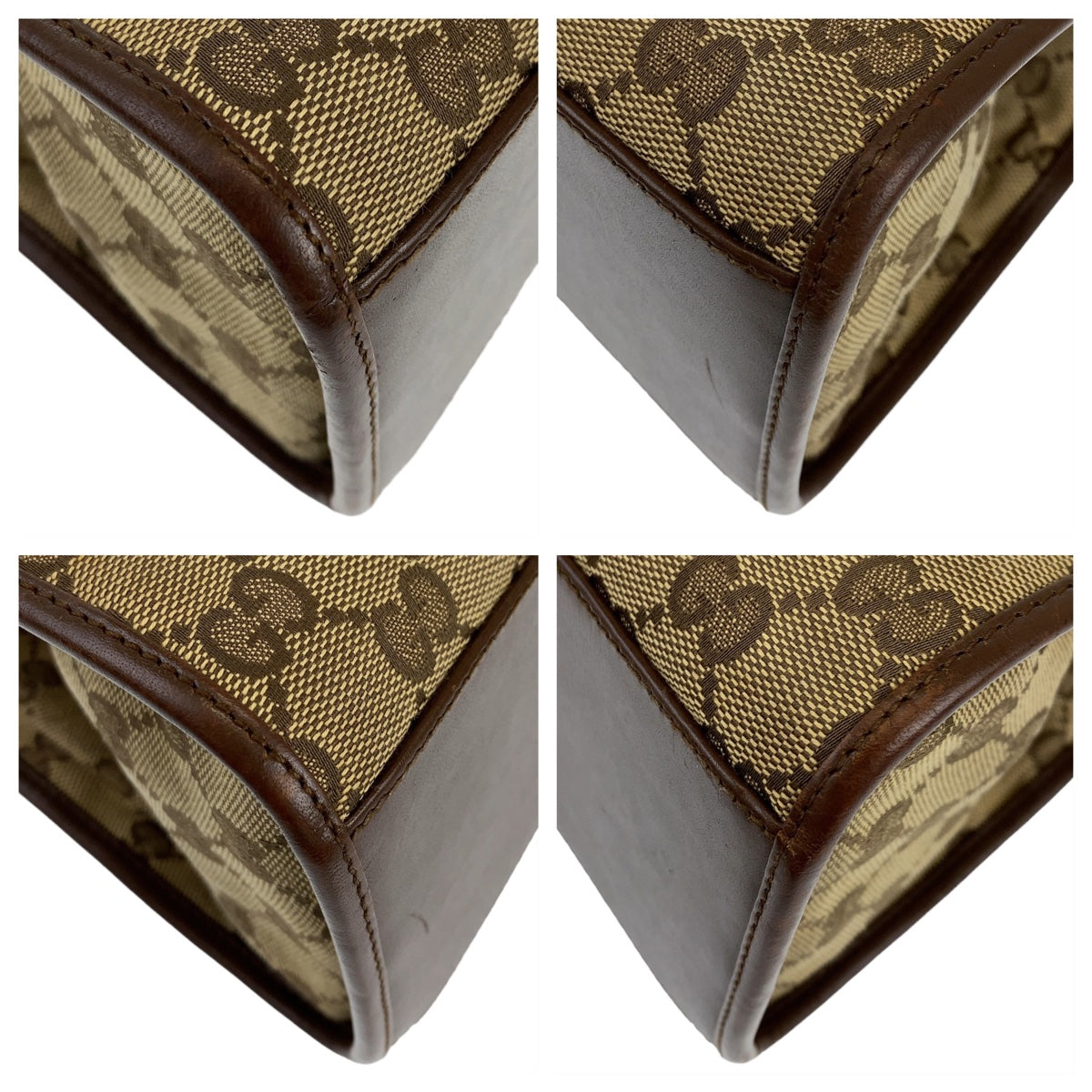GUCCI グッチ ジャッキー ブラウン 茶 ベージュ シルバー金具 GGキャンバス / レザー 0021067 ワンショルダーバッグ 肩掛け  レディース