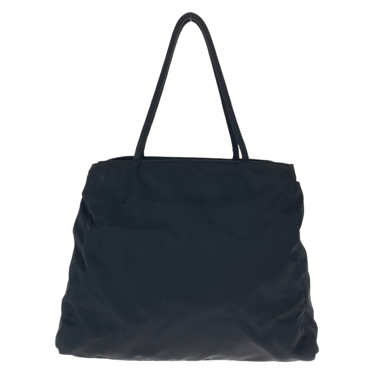 10654
PRADA プラダ テスート 三角ロゴプレート ブラック 黒 シルバー金具 ナイロン トートバッグ ショルダーバッグ  レディース