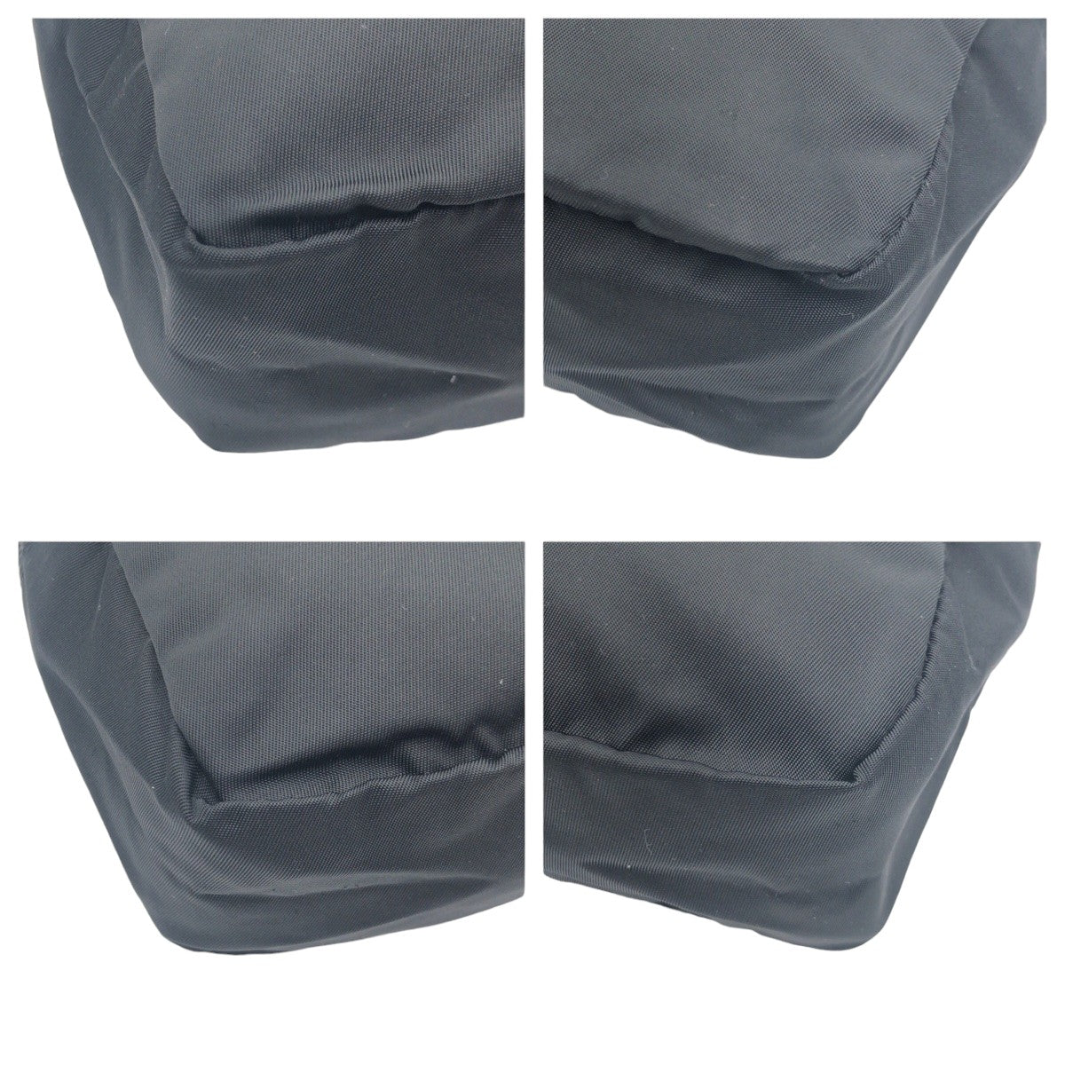 PRADA Prada Tessuto Triangle Logo Black Silver Hardware Nylon Pouch Accessory Pouch Women's