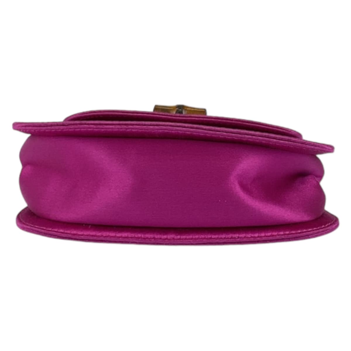 GUCCI グッチ バンブー パープル 紫 ゴールド金具 サテン ミニバッグ ハンドバッグ 斜め掛け 2WAY  レディース