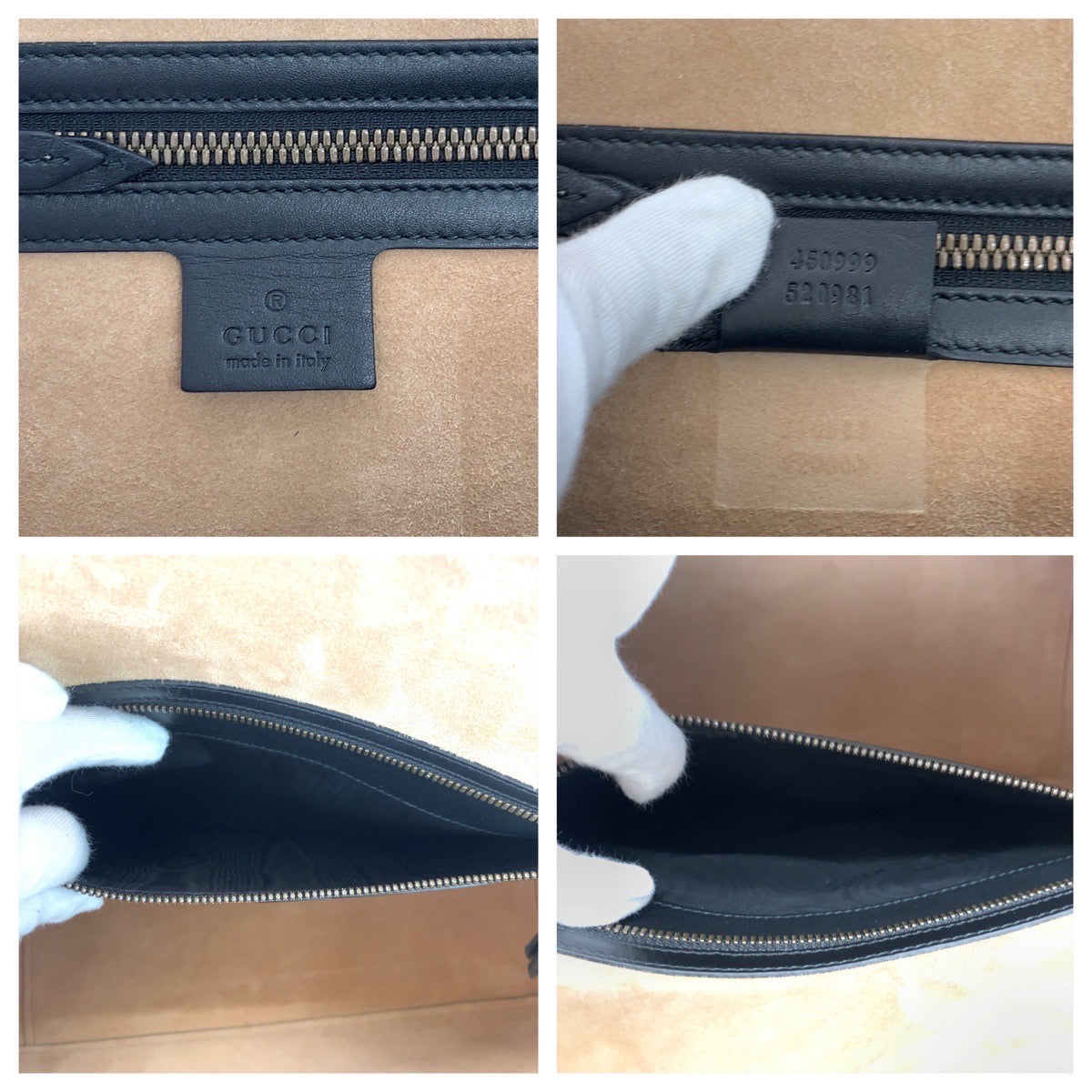 GUCCI グッチ スネーク ブラック 黒 ゴールド金具 レザー 450999 ボストンバッグ ハンドバッグ ビジネスバッグ  メンズ