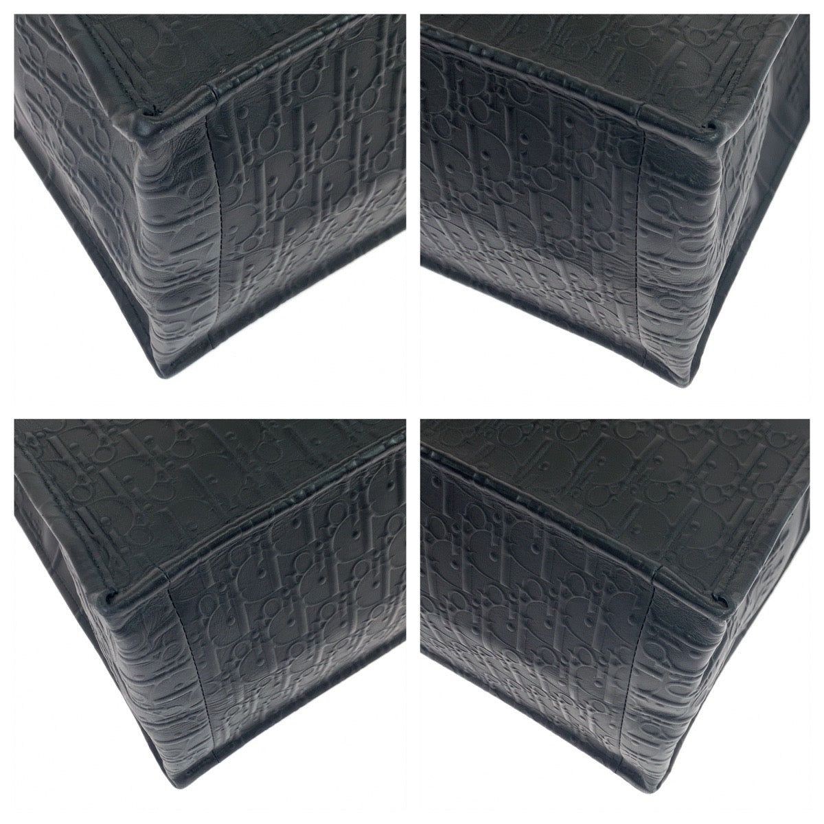 10663
Dior ディオール オブリーク トロッター ブックトート ラージ ブラック 黒 オールレザー カーフ 62 MA 0252 トートバッグ ハンドバッグ  メンズ