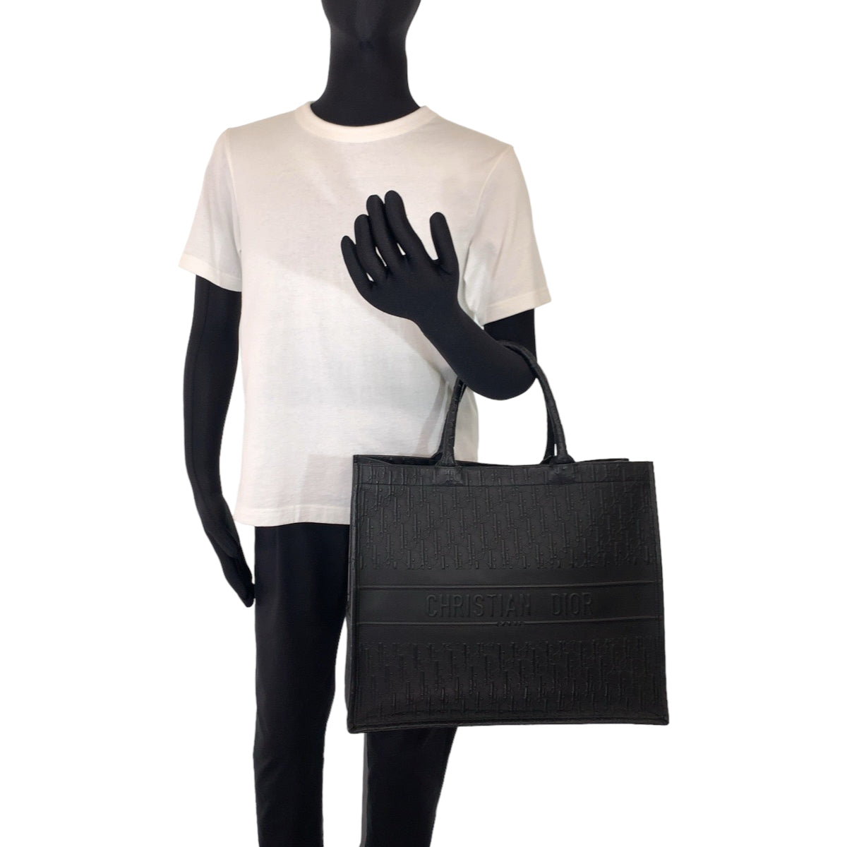 10663
Dior ディオール オブリーク トロッター ブックトート ラージ ブラック 黒 オールレザー カーフ 62 MA 0252 トートバッグ ハンドバッグ  メンズ