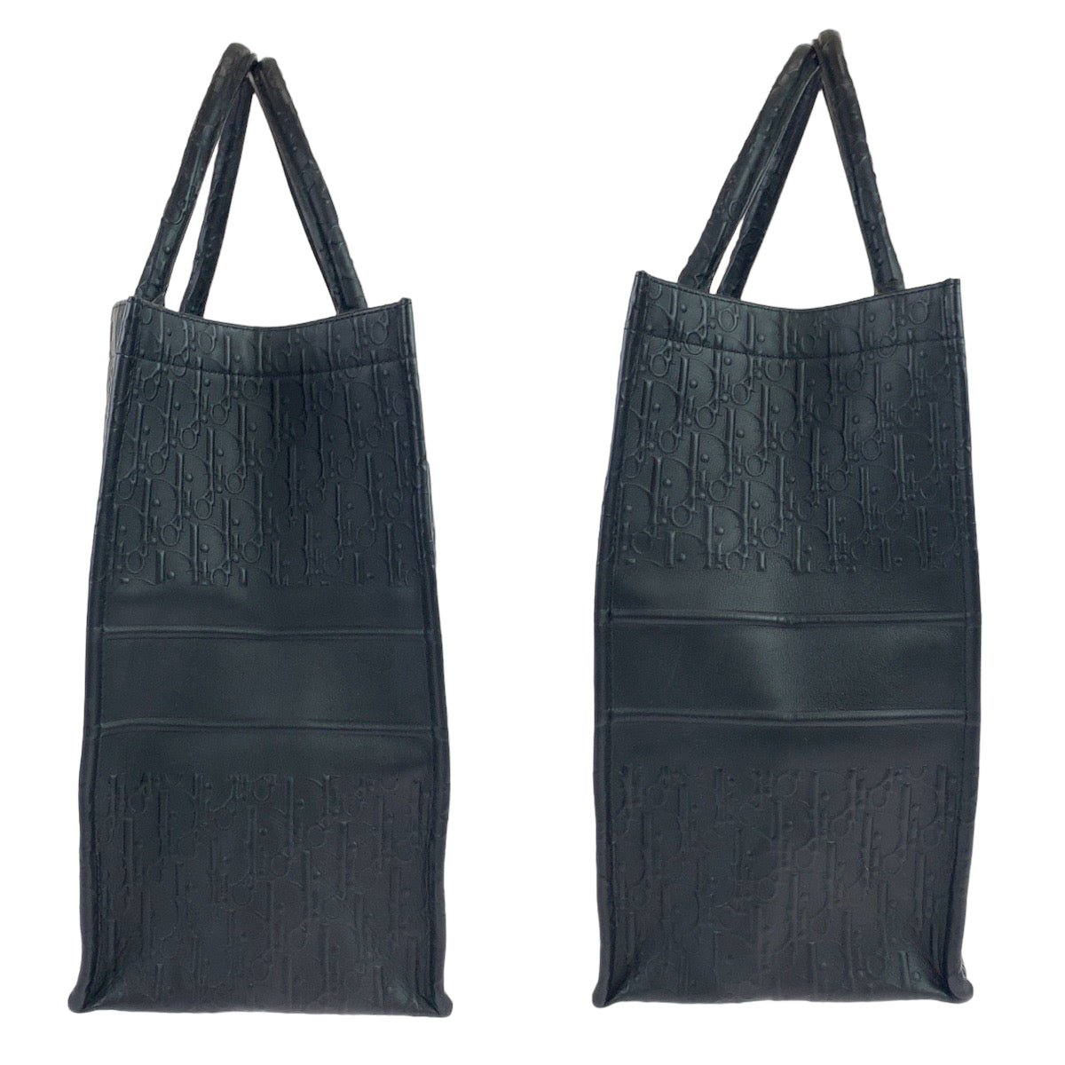 10663
Dior ディオール オブリーク トロッター ブックトート ラージ ブラック 黒 オールレザー カーフ 62 MA 0252 トートバッグ ハンドバッグ  メンズ