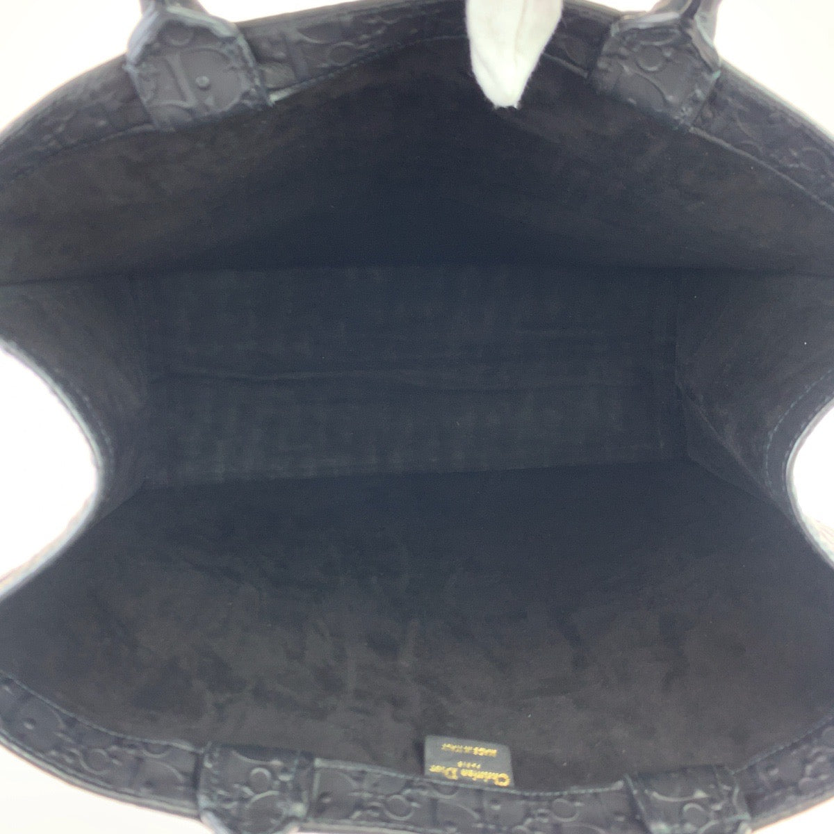 10663
Dior ディオール オブリーク トロッター ブックトート ラージ ブラック 黒 オールレザー カーフ 62 MA 0252 トートバッグ ハンドバッグ  メンズ