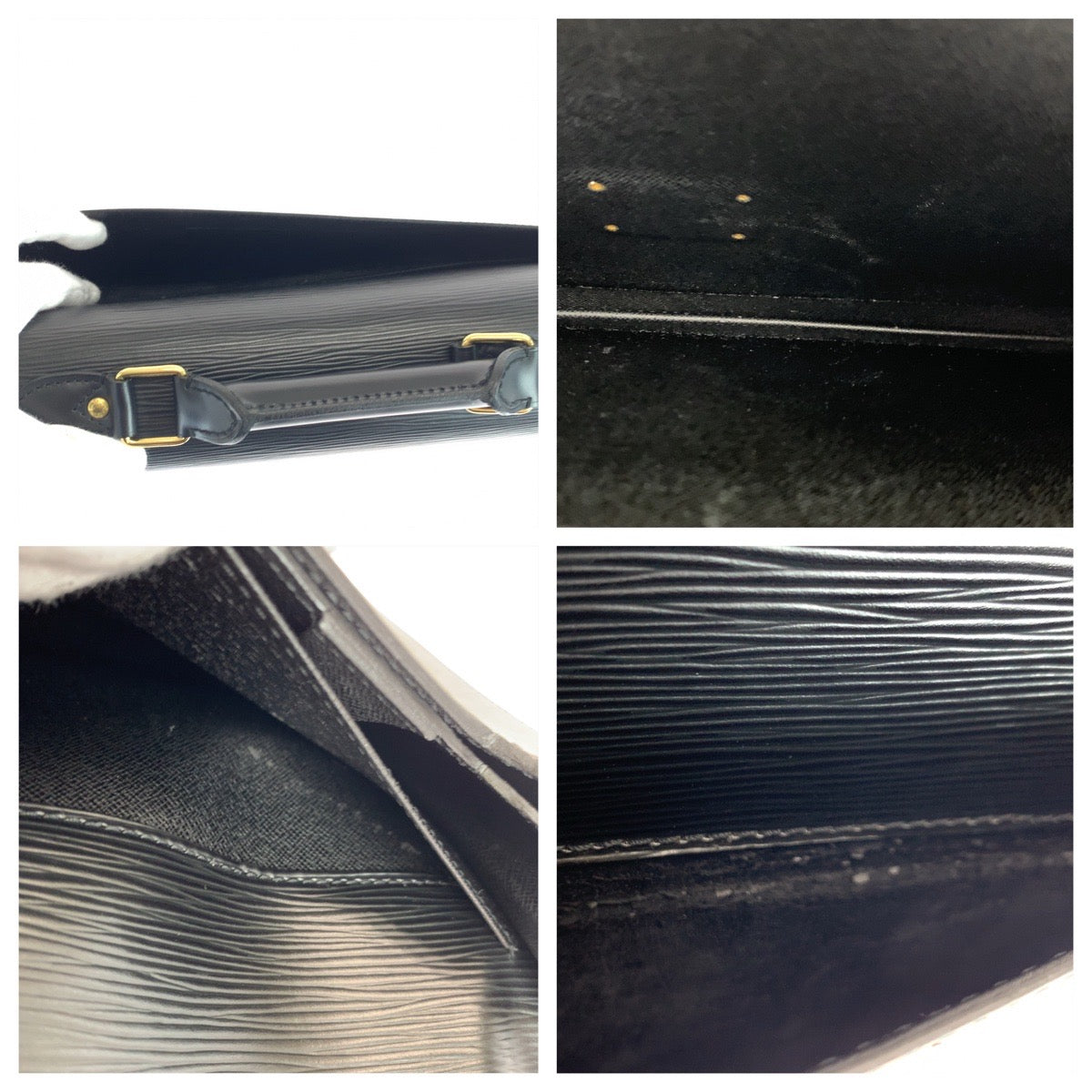 10669
LOUIS VUITTON ルイヴィトン エピ セルヴィエットコンセイエ ブラック 黒 ゴールド金具 エピレザー M54422 ビジネスバッグ ブリーフケース  メンズ