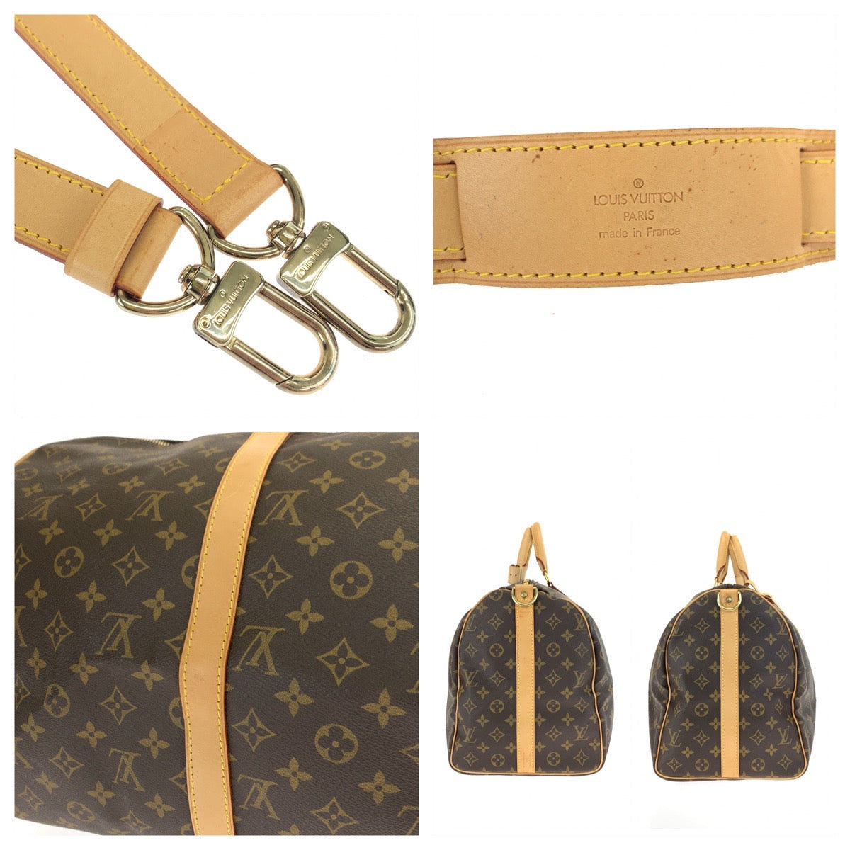 10691
LOUIS VUITTON ルイヴィトン モノグラム キーポルバンドリエール50 男女兼用 ブラウン 茶 ベージュ ゴールド金具 PVC M41416 ショルダーバッグ ボストンバッグ 2way  メンズ