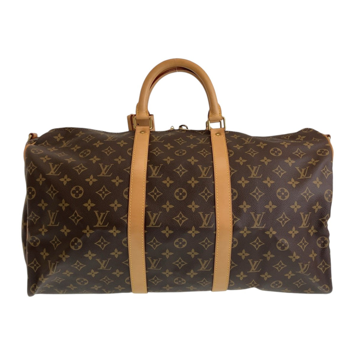 10691
LOUIS VUITTON ルイヴィトン モノグラム キーポルバンドリエール50 男女兼用 ブラウン 茶 ベージュ ゴールド金具 PVC M41416 ショルダーバッグ ボストンバッグ 2way  メンズ