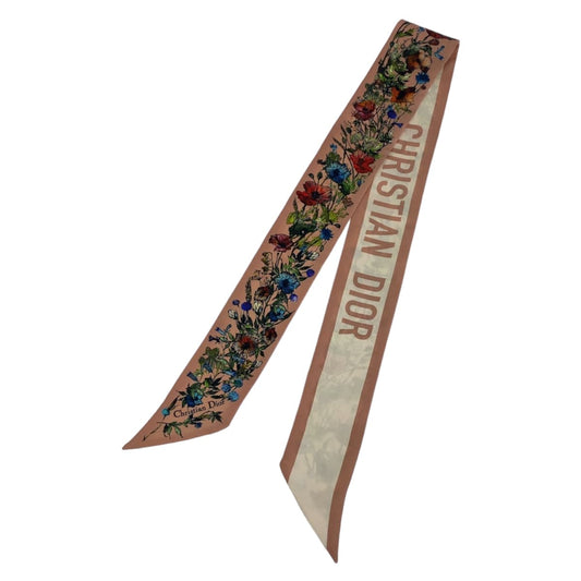 10698
Dior ディオール ミッツァ フラワー ピンク マルチカラー シルク スカーフ  レディース