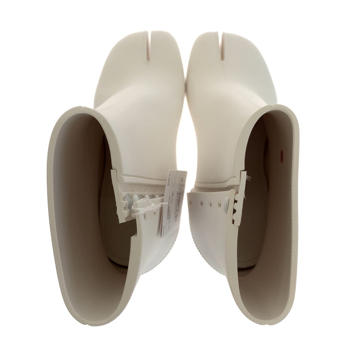 Maison Margiela Size 36 White Rubber S38WU0378 P4365 Boots Tabi Women's