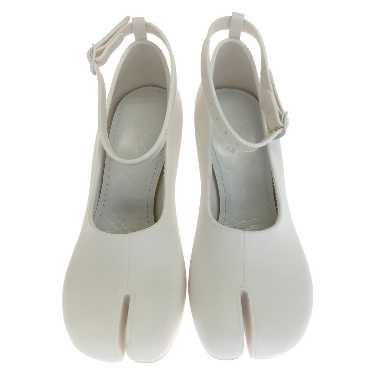 Maison Margiela Size 36 White Rubber S58WL0222 P4365 Pumps Tabi Women's
