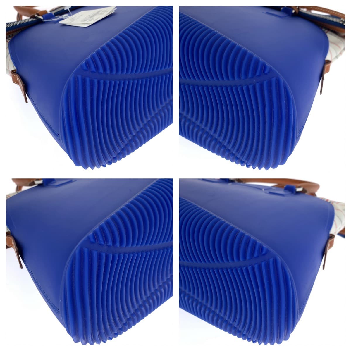 Maison Margiela 5AC Blue Rubber/Canvas/Leather Shoulder Bag Handbag 2way Women's