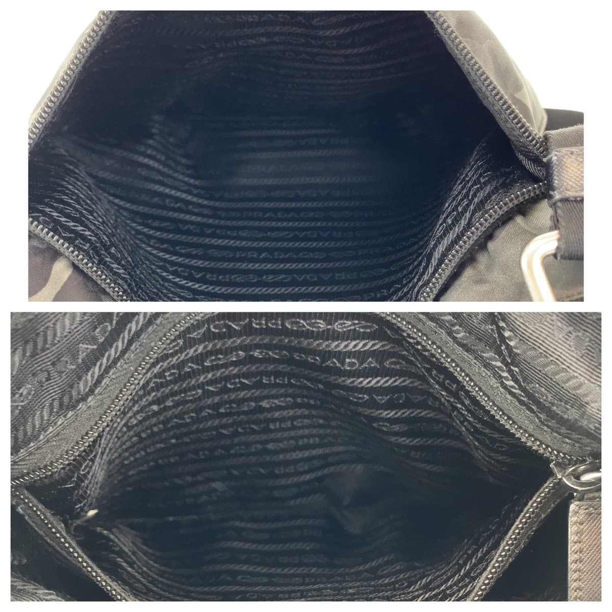 PRADA Tessuto Camouflage Khaki Green Silver Hardware Nylon Shoulder Bag Crossbody Bag for Men