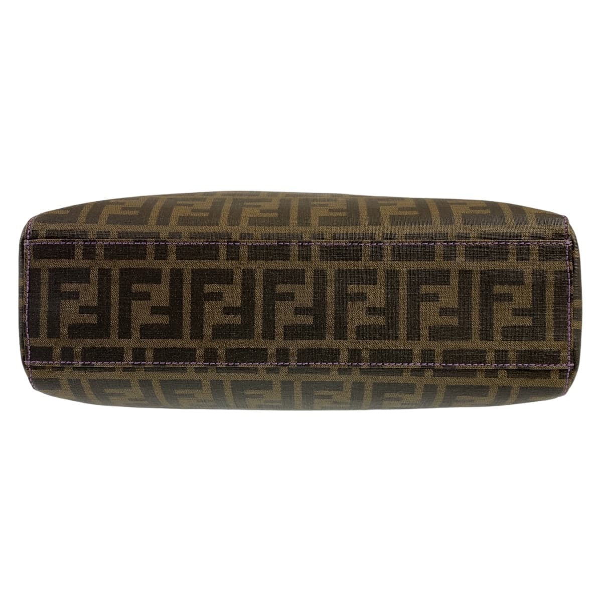 FENDI フェンディ ズッカ ブラウン 茶 ゴールド金具 PVC 6BH211 トートバッグ 肩掛け  レディース