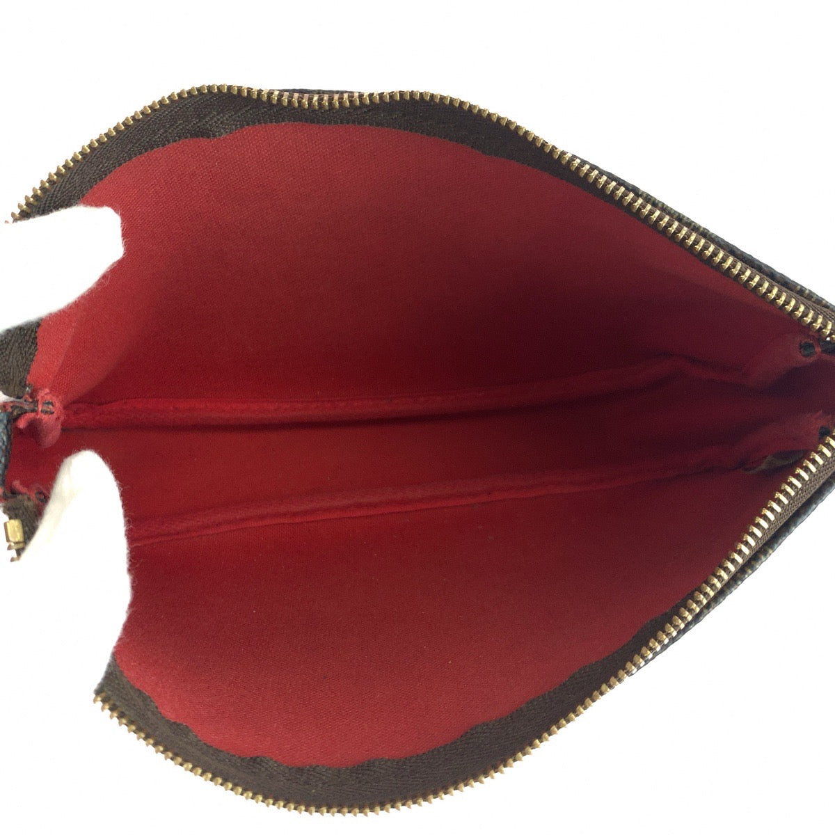 LOUIS VUITTON ルイヴィトン ダミエ エベヌ ナヴォナ アクセソワール ブラウン 茶 ゴールド金具 PVC N51985 ハンドバッグ アクセサリーポーチ  レディース