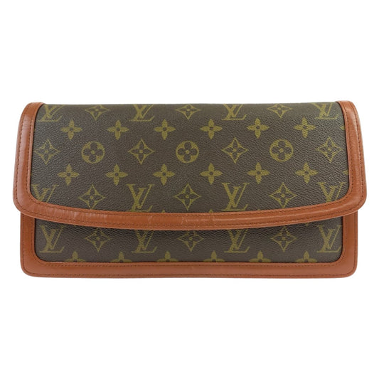 LOUIS VUITTON Vintage Monogram Pochette Dame GM Brown Gold Hardware PVC M51810 Clutch Bag Second Bag Unisex Men's