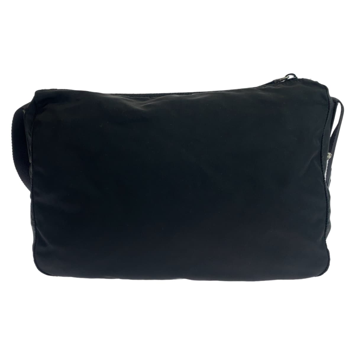 PRADA Tessuto Triangle Logo Plate Black Nylon Crossbody Shoulder Bag Messenger Bag Men's