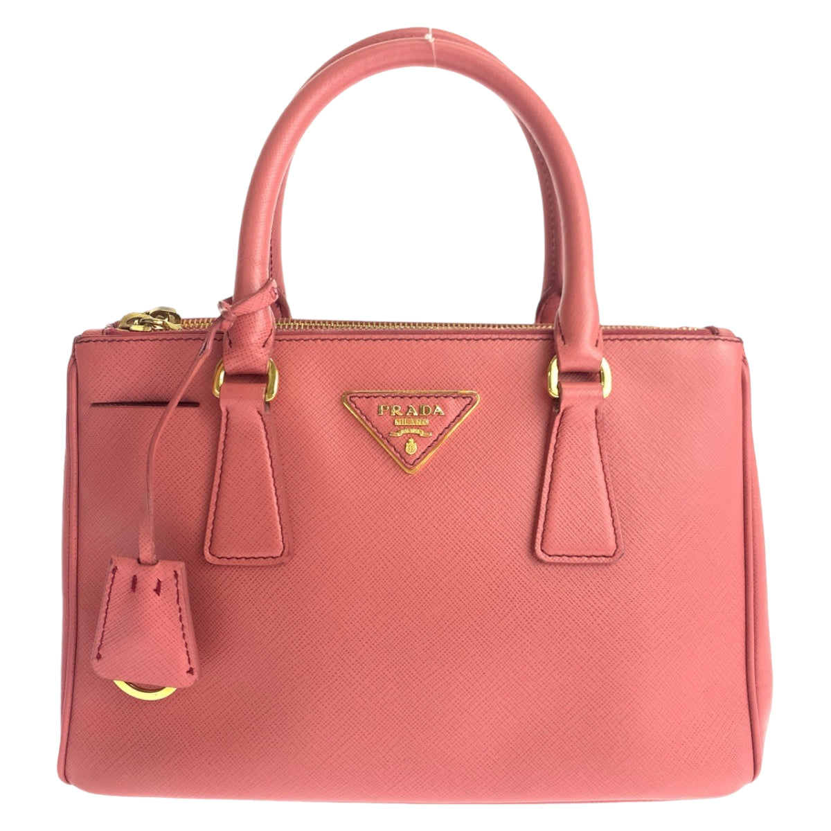 PRADA Prada Galleria Saffiano Pink Gold Hardware Leather BN2316 Shoulder Bag Handbag 2way Women's