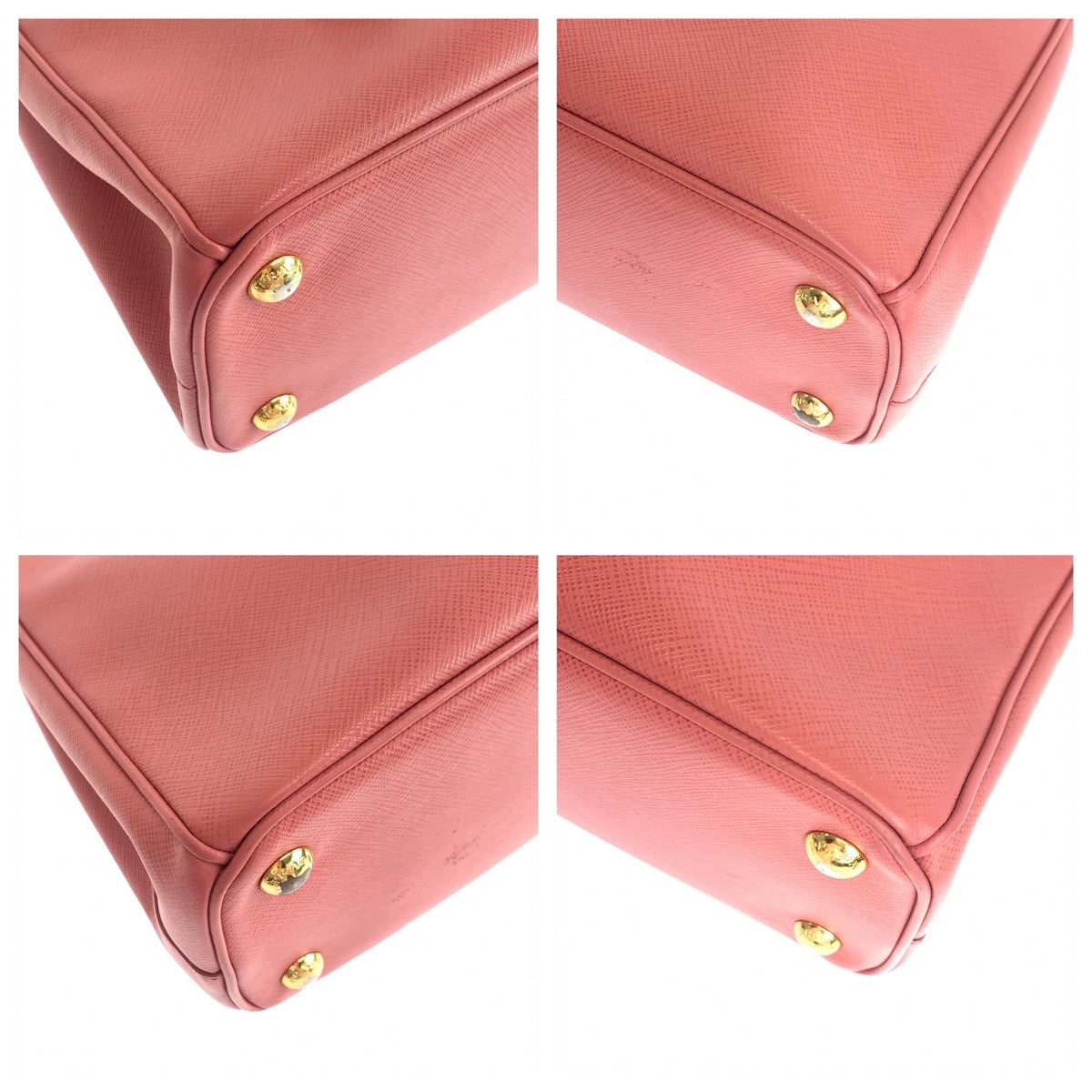 PRADA Prada Galleria Saffiano Pink Gold Hardware Leather BN2316 Shoulder Bag Handbag 2way Women's