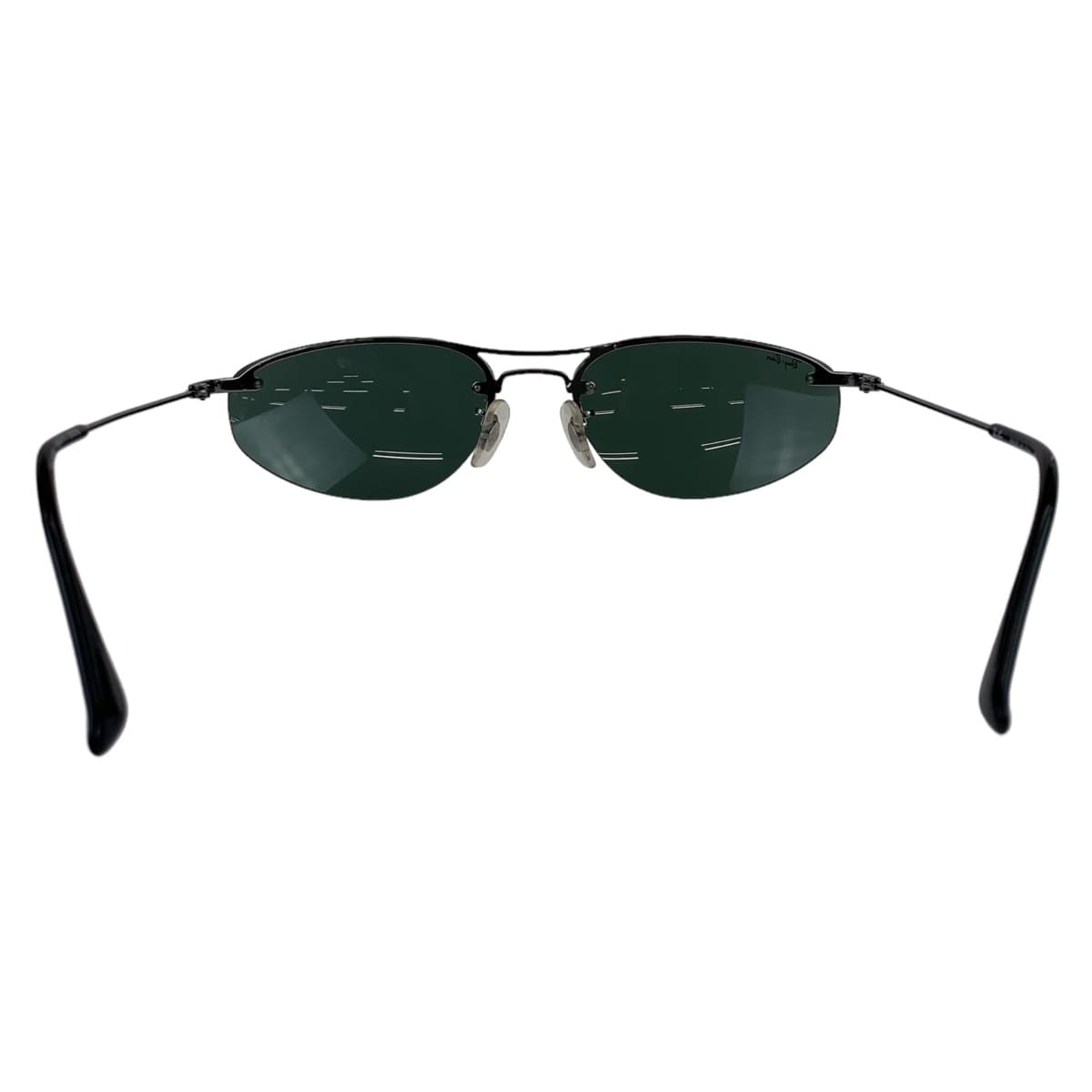Ray-Ban Black Metal RB3155 004/71 57▫️16 Oval Sunglasses for Men