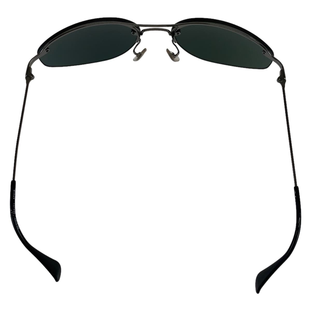 Ray-Ban Black Metal RB3155 004/71 57▫️16 Oval Sunglasses for Men
