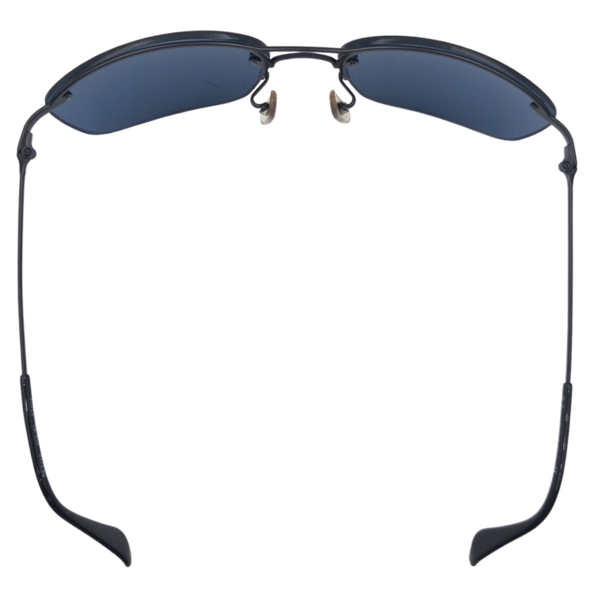 Ray-Ban B&amp;L Bausch &amp; Lomb Unisex Blue Black Metal RB3155 006/80 57□16 Sunglasses Square Men's