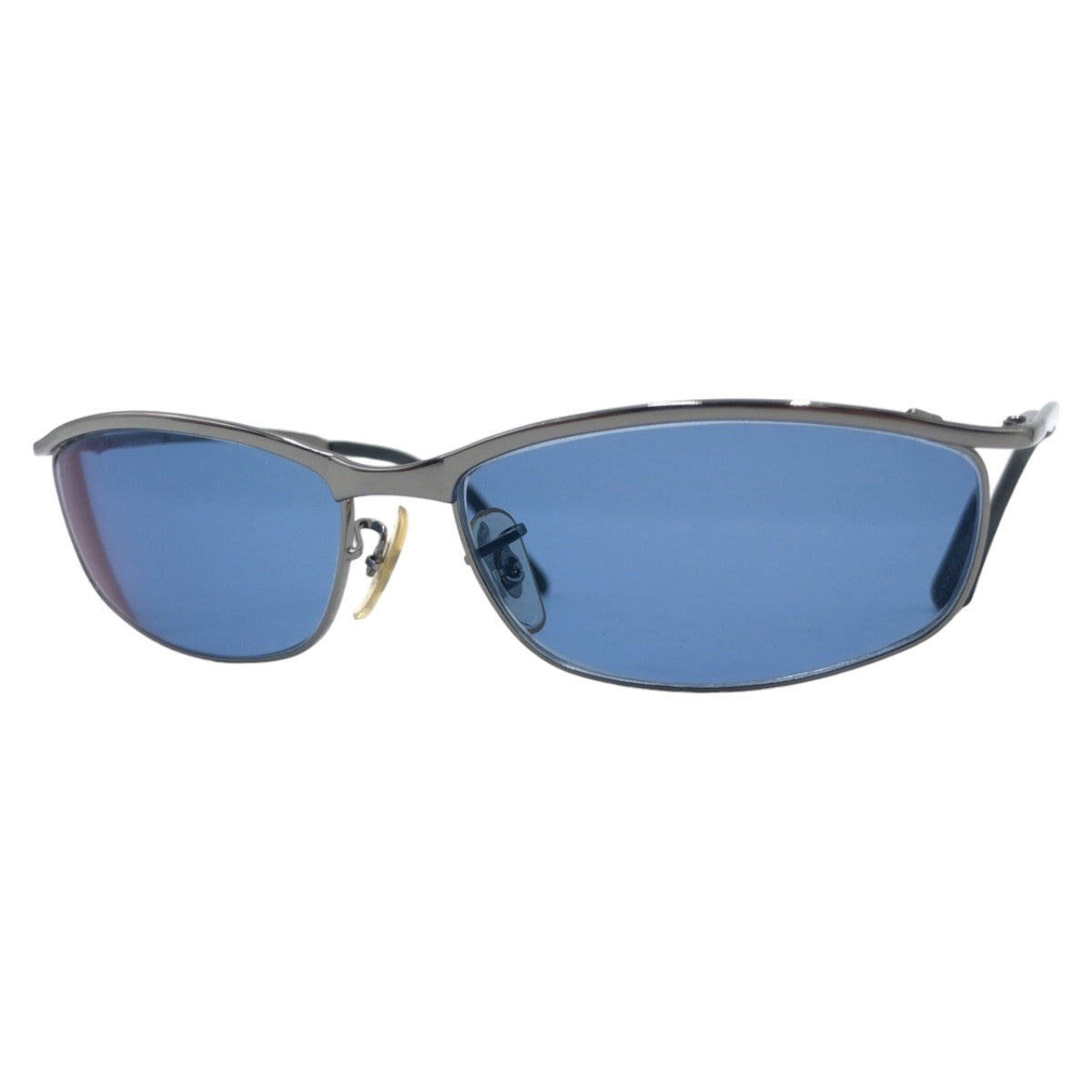 Ray-Ban ELEGANCE 004 Blue Silver Metal RB3177 59□15 Sunglasses with prescription, square, for men