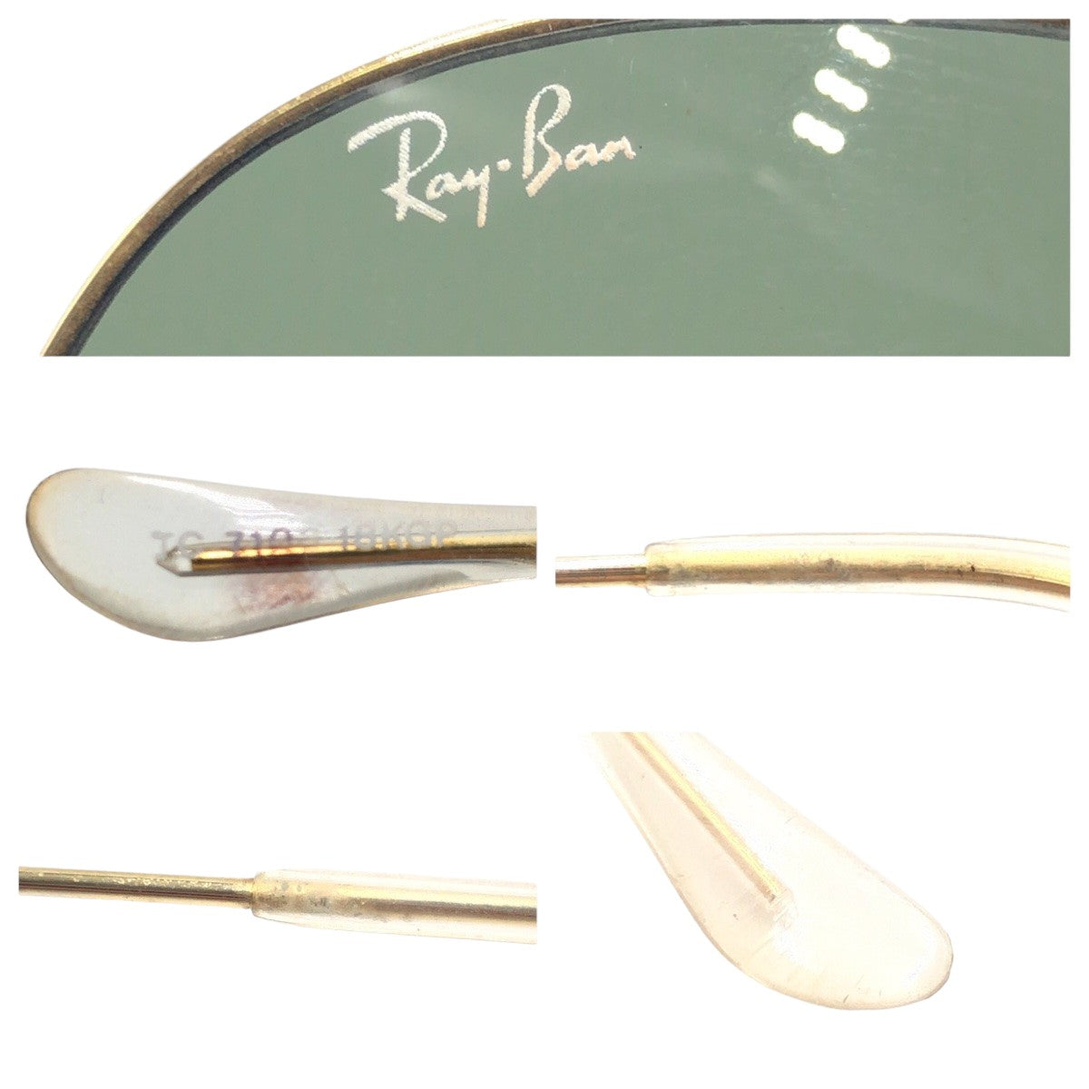 12514
Ray-Ban レイバン ヴィンテージ アビエーター 男女兼用 ゴールド ブラック メタル JC7103 サングラス ティアドロップ  メンズ