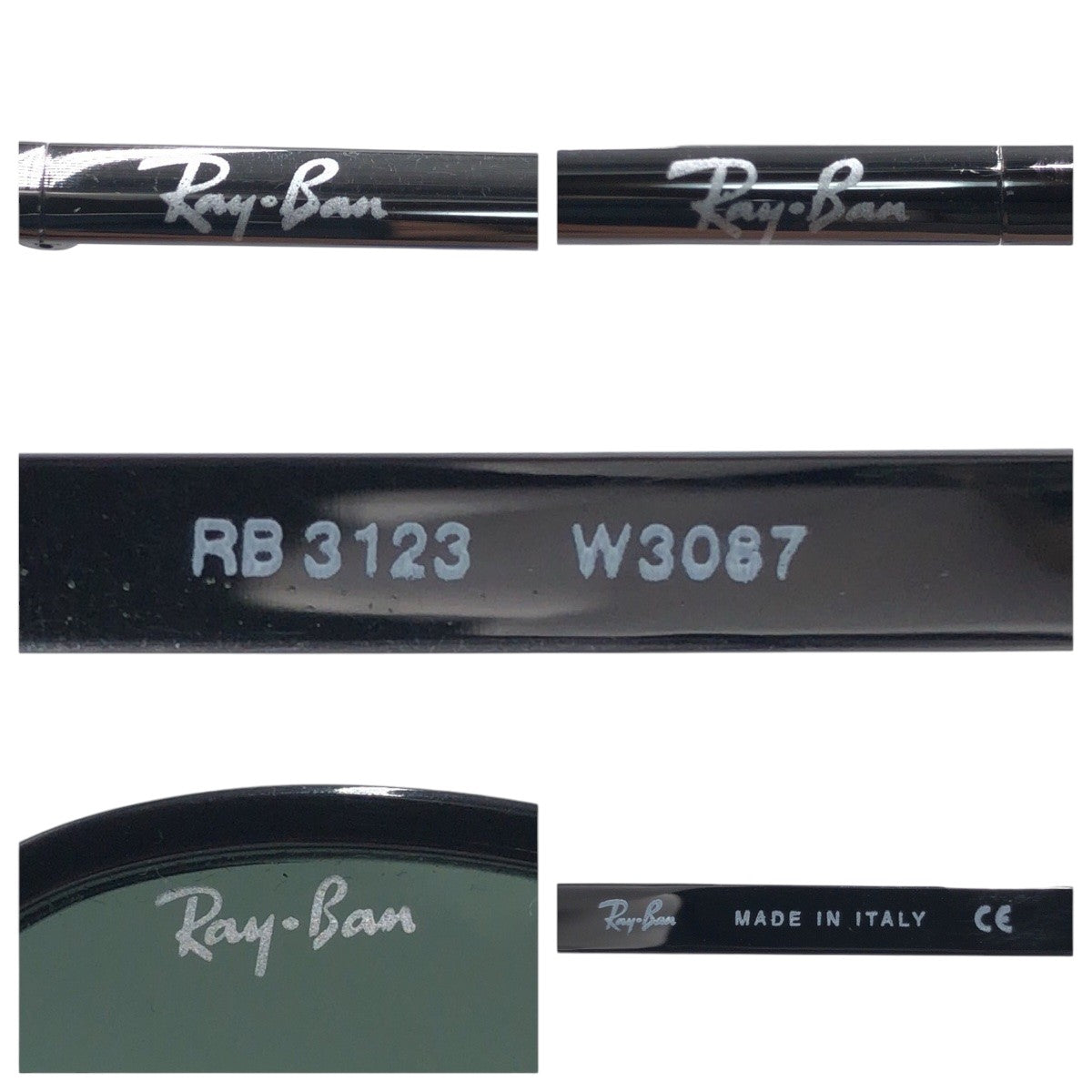 Ray-Ban レイバン 男女兼用 ブラック 黒 メタル RB3123 W3087 サングラス オーバル  メンズ