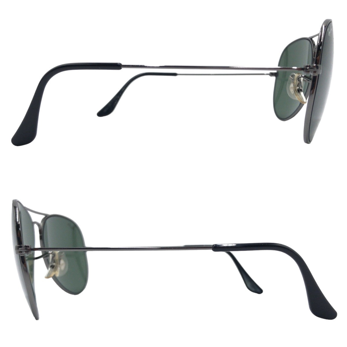 Ray-Ban B&amp;L RAY-BAN USA Aviator Unisex Black Metal W3130 PXBK 58□14 Sunglasses Teardrop Men's