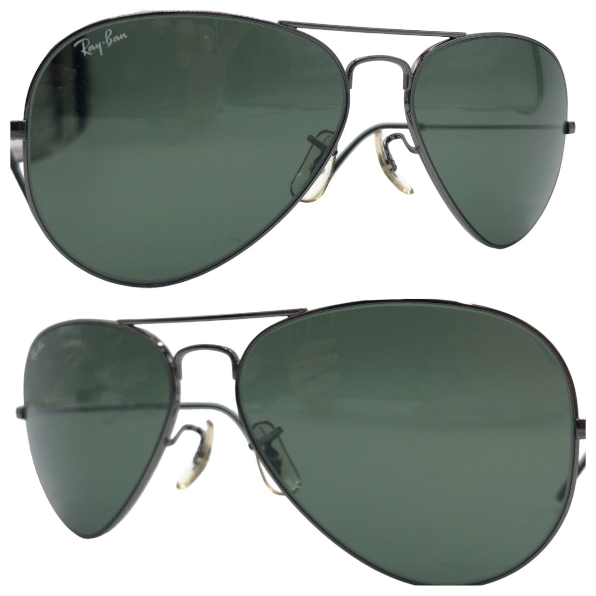 Ray-Ban B&amp;L RAY-BAN USA Aviator Unisex Black Metal W3130 PXBK 58□14 Sunglasses Teardrop Men's