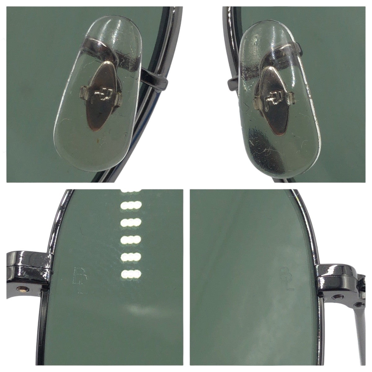 Ray-Ban B&amp;L RAY-BAN USA Aviator Unisex Black Metal W3130 PXBK 58□14 Sunglasses Teardrop Men's