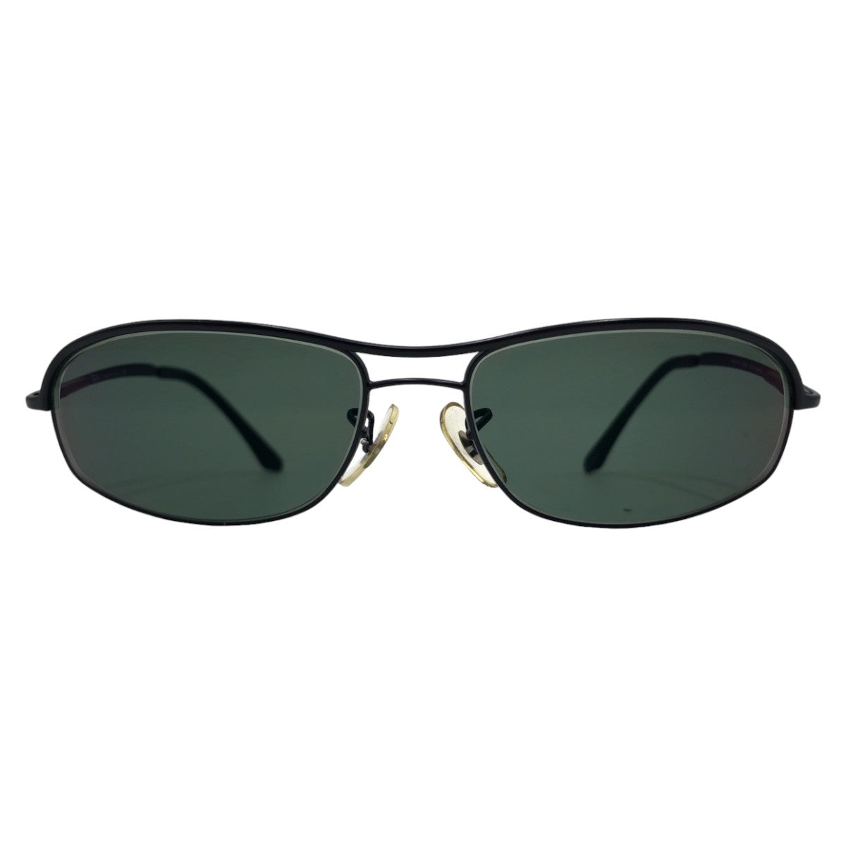 Ray-Ban EDGE006 Black Green Metal RB3178 59□16 Sunglasses Square Prescription Men's
