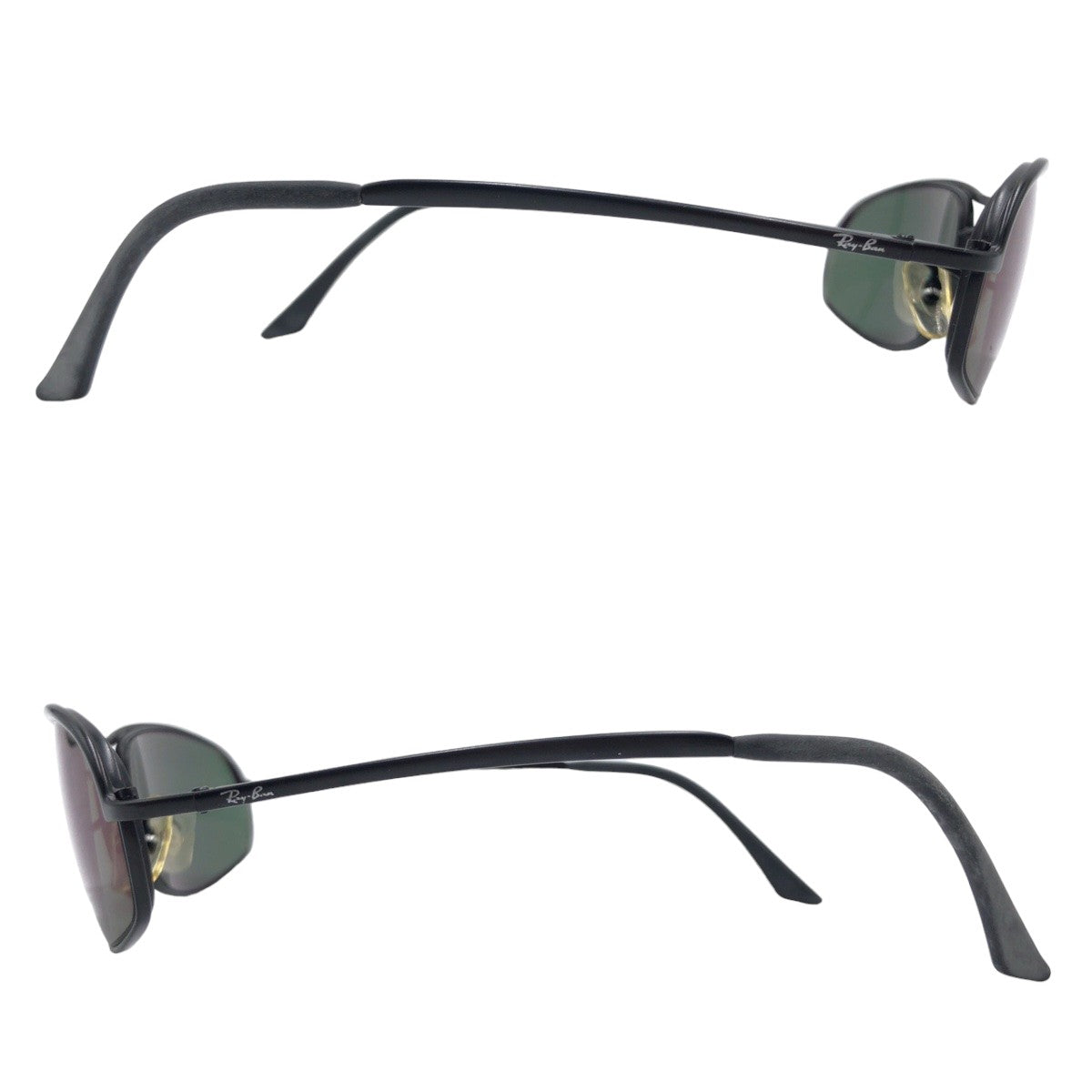 Ray-Ban EDGE006 Black Green Metal RB3178 59□16 Sunglasses Square Prescription Men's