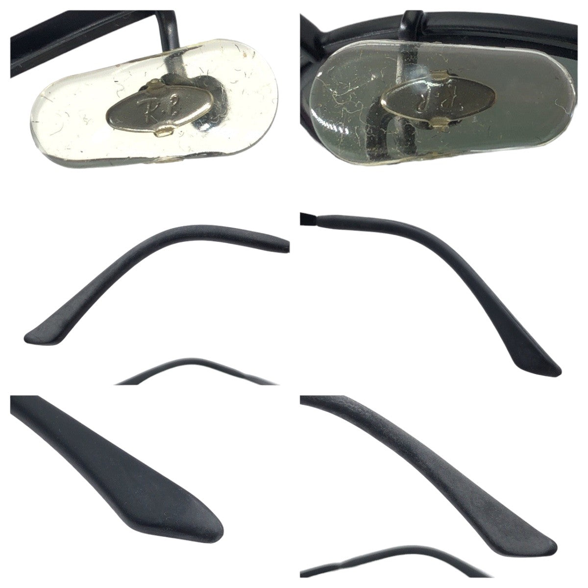 Ray-Ban EDGE006 Black Green Metal RB3178 59□16 Sunglasses Square Prescription Men's