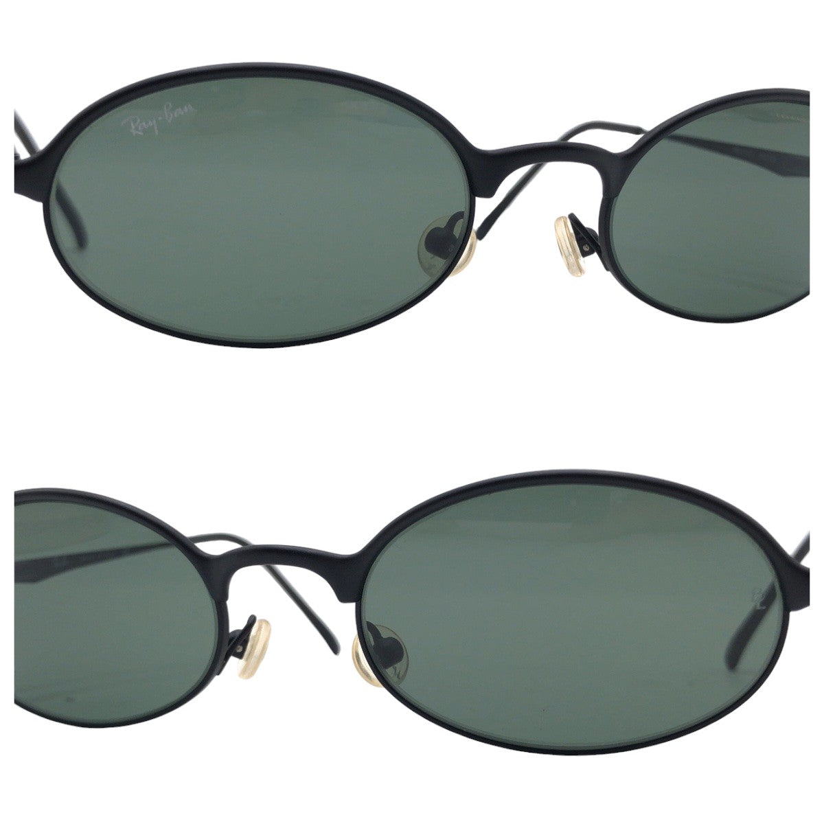 Ray-Ban B&amp;L Bausch &amp; Lomb Unisex Black Metal RB3103 W3133 Oval Sunglasses for Women