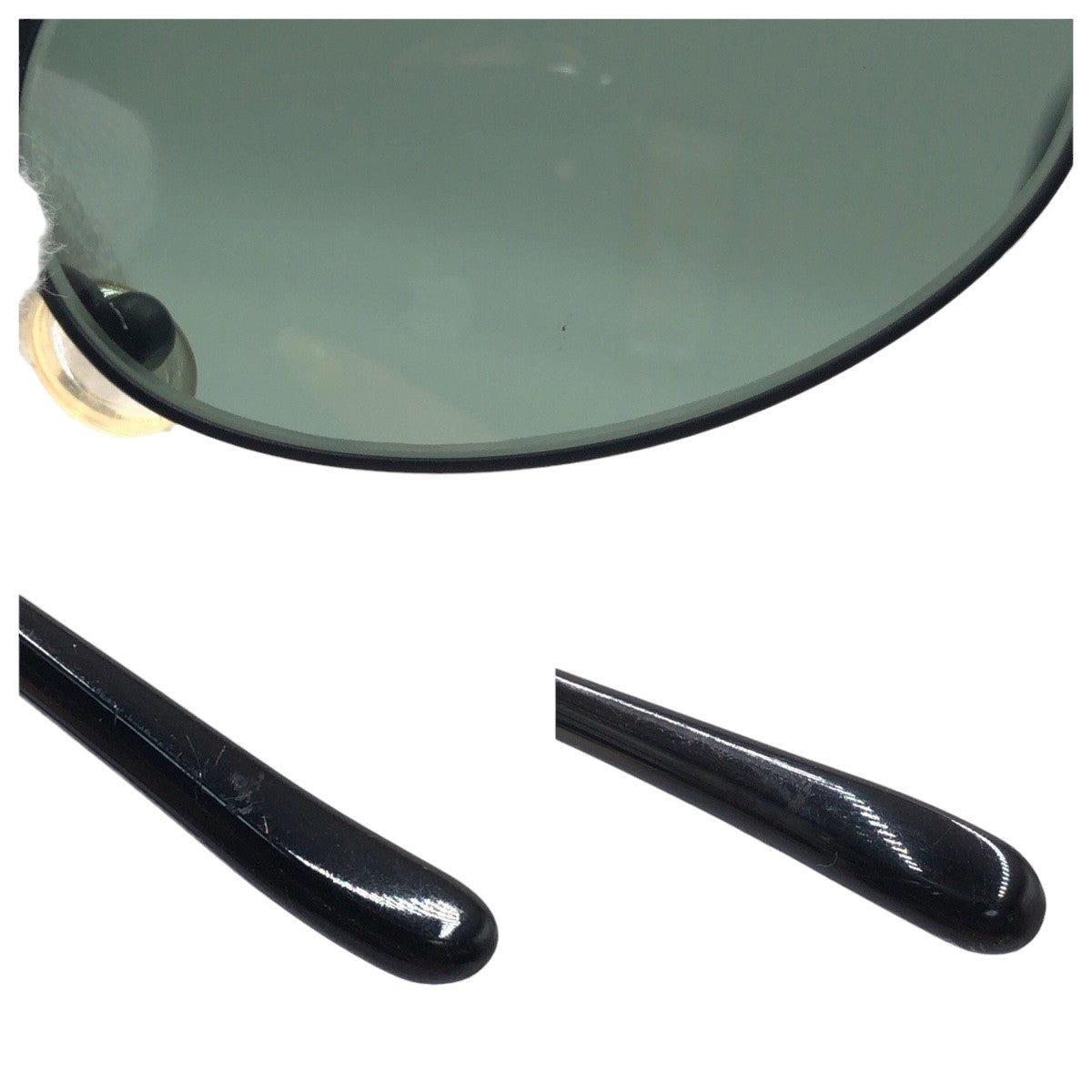 Ray-Ban B&amp;L Bausch &amp; Lomb Unisex Black Metal RB3103 W3133 Oval Sunglasses for Women