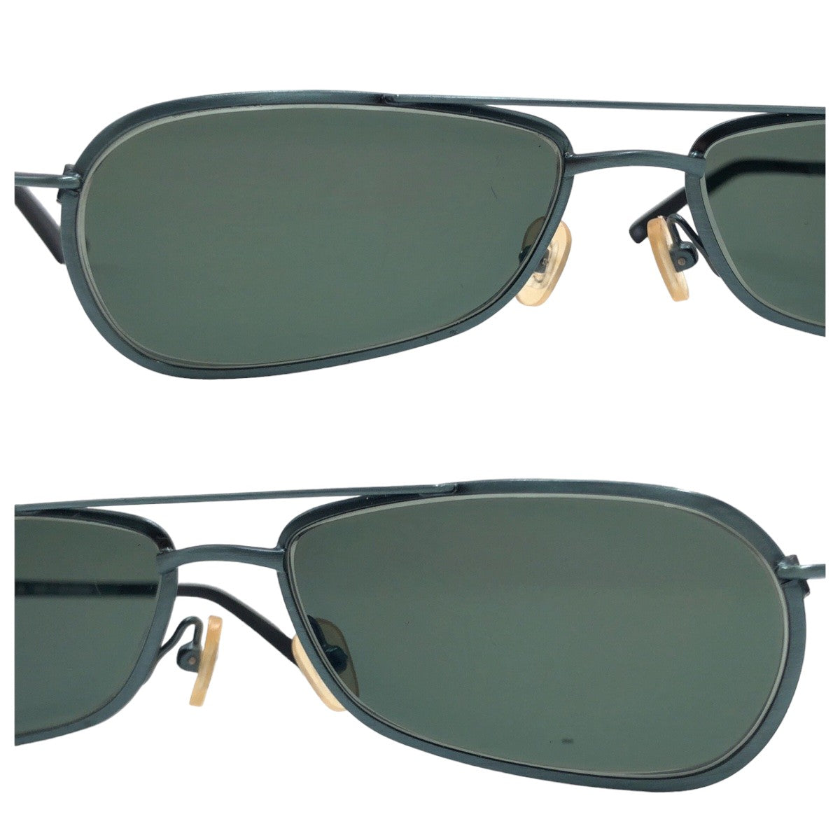 12513
 HARLEY DAVIDSON Harley Davidson Blue Green Metal HDS340 BL13 55□17 125 Sunglasses Square Men's