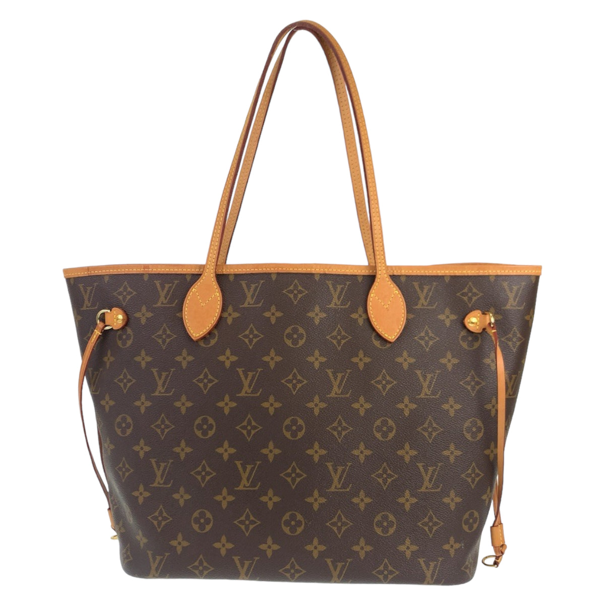 LOUIS VUITTON ルイヴィトン モノグラム ネヴァーフル MM ブラウン 茶 ゴールド金具 PVC M41177 トートバッグ ショルダーバッグ  レディース