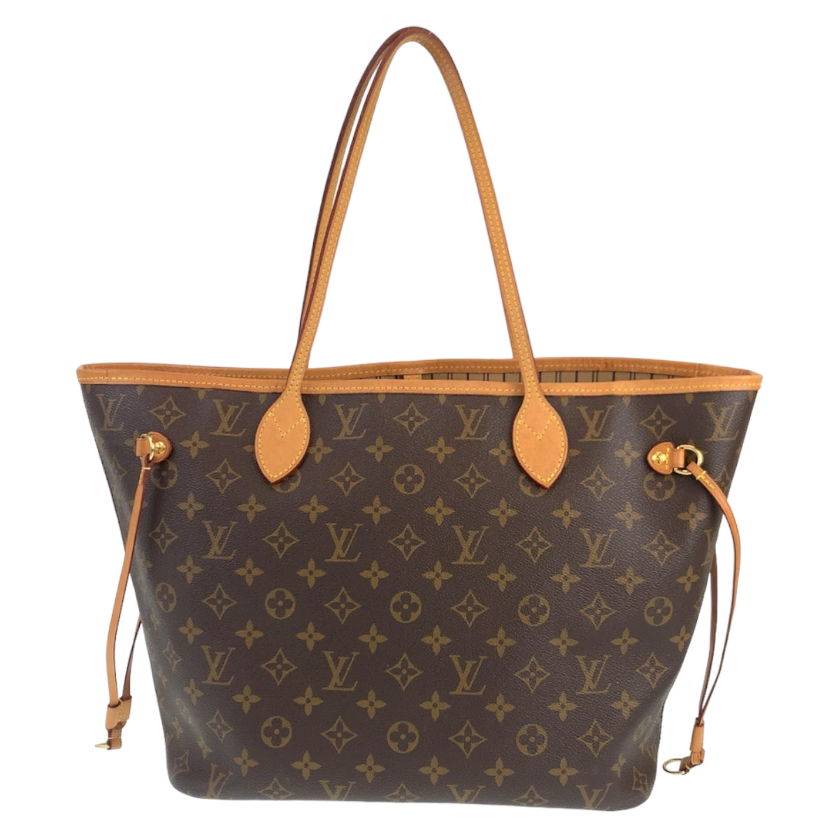LOUIS VUITTON ルイヴィトン モノグラム ネヴァーフル MM ブラウン 茶 ゴールド金具 PVC M41177 トートバッグ ショルダーバッグ  レディース