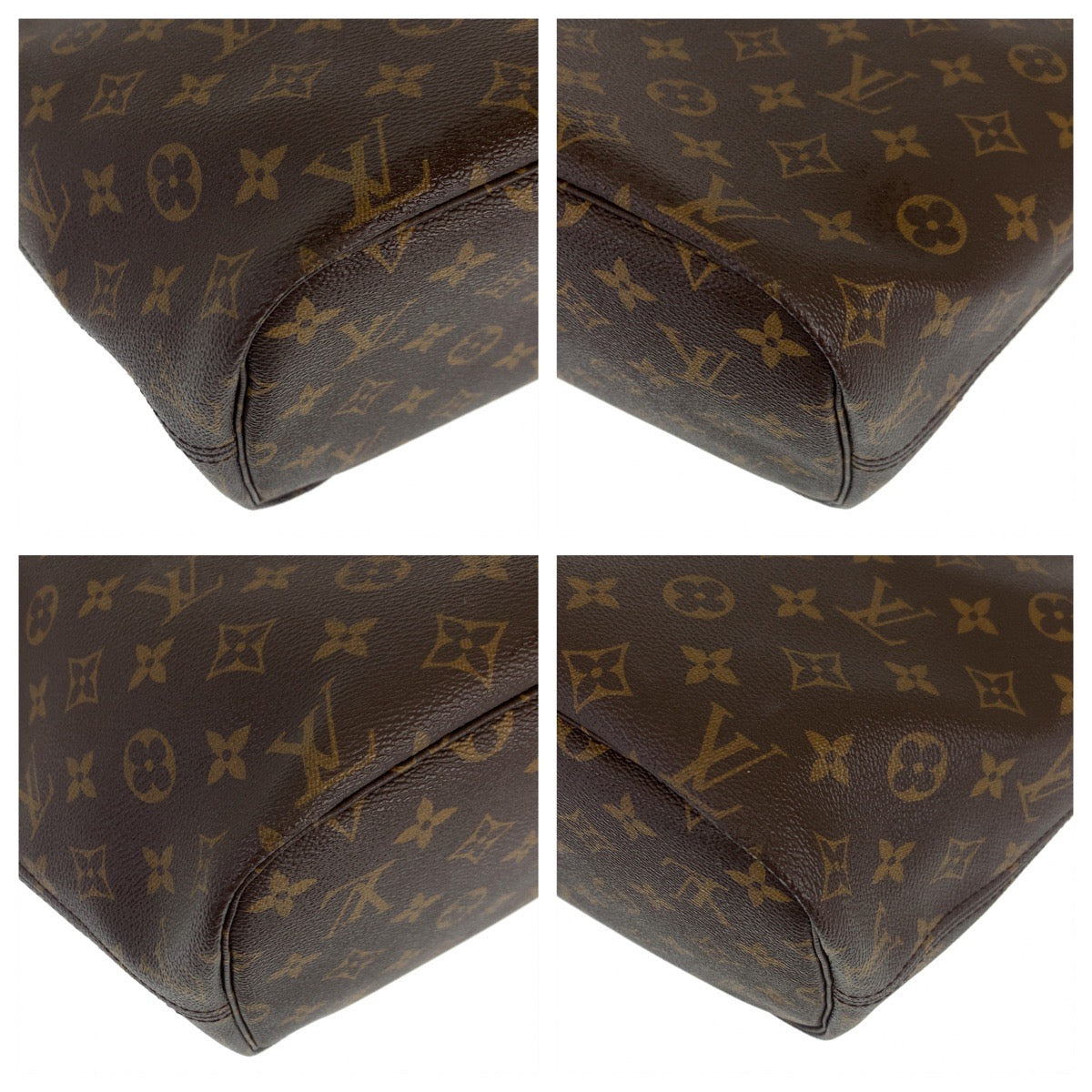 LOUIS VUITTON ルイヴィトン モノグラム ネヴァーフル MM ブラウン 茶 ゴールド金具 PVC M41177 トートバッグ ショルダーバッグ  レディース