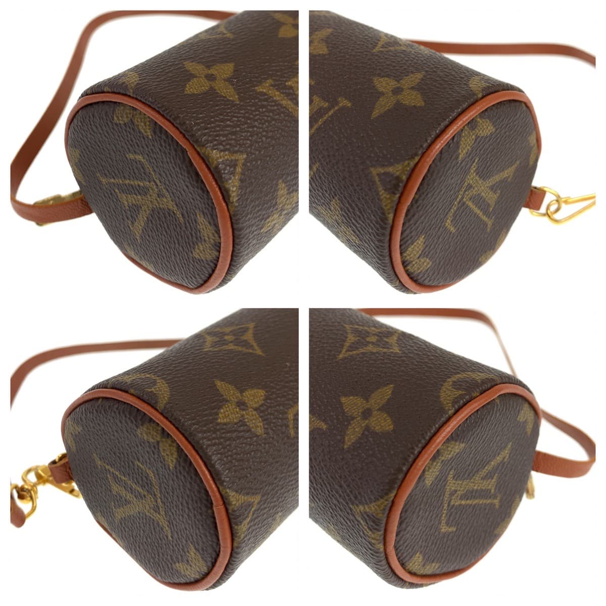 LOUIS VUITTON ルイヴィトン モノグラム パピヨン 付属ポーチ ブラウン 茶 PVC M51385 ハンドバッグ アクセサリーポーチ  レディース