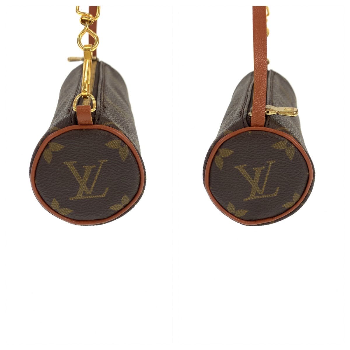 LOUIS VUITTON ルイヴィトン モノグラム パピヨン 付属ポーチ ブラウン 茶 PVC M51385 ハンドバッグ アクセサリーポーチ  レディース