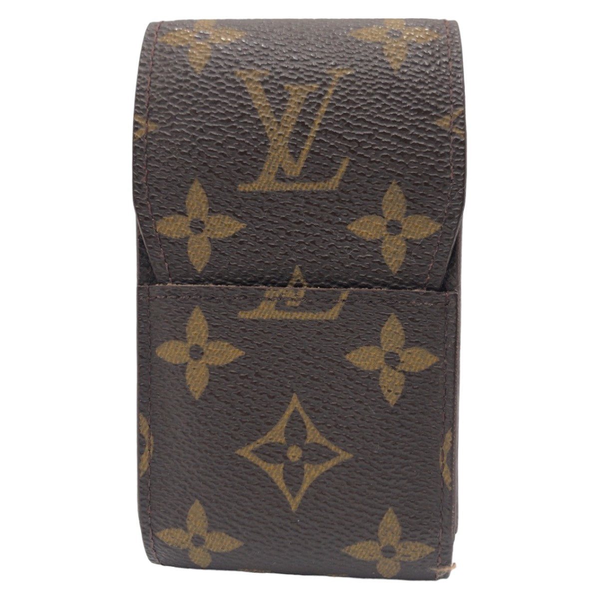 LOUIS VUITTON ルイヴィトン モノグラム エテュイ シガレット ブラウン 茶 PVC M63024 タバコケース シガレットケース  メンズ